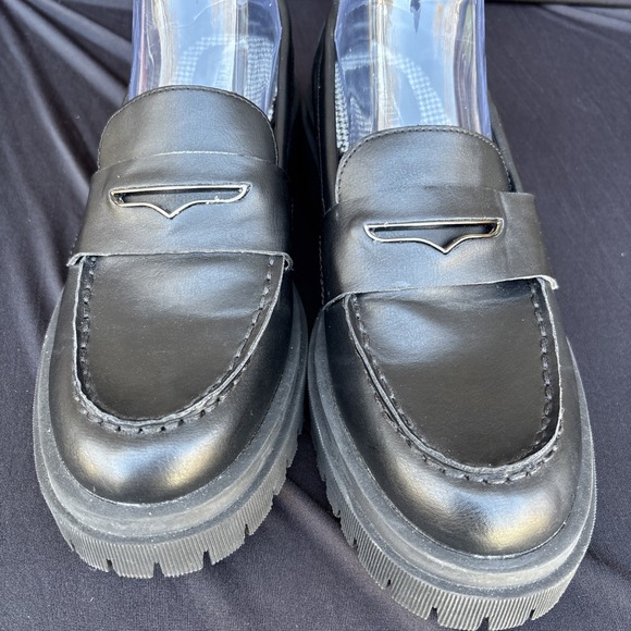 Seychelles "Hank" Black Chunky Loafers Size 9 - Picture 2 of 7
